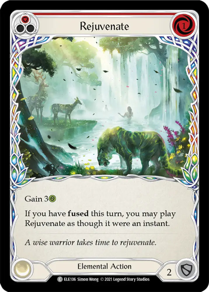 Rejuvenate (Red) [Tales of Aria 1st Edition] 1st Edition Rainbow Foil - Flesh And Blood Single