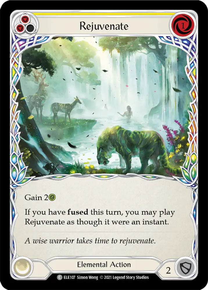 Rejuvenate (Yellow) [Tales of Aria 1st Edition] 1st Edition Normal - Flesh And Blood Single
