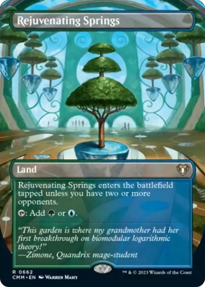 Rejuvenating Springs (Borderless Alternate Art) [Commander Masters] - MTG Single