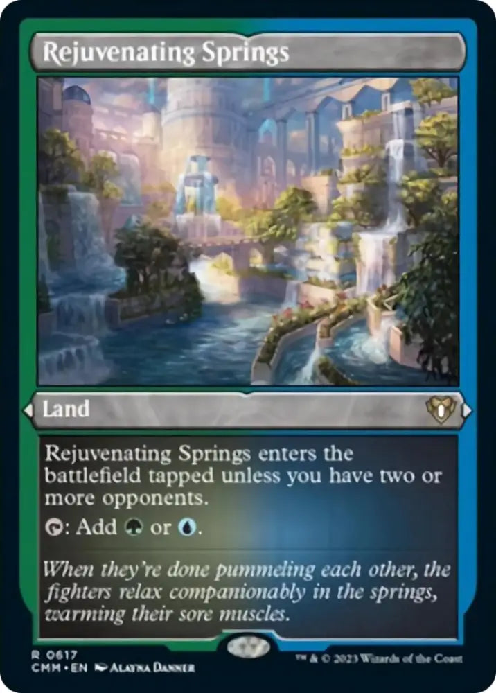 Rejuvenating Springs (Foil Etched) [Commander Masters] - MTG Single
