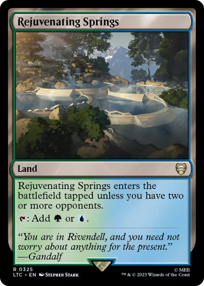 Rejuvenating Springs [The Lord of the Rings: Tales of Middle-Earth Commander] - MTG Single