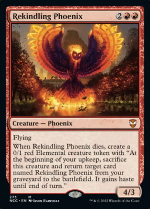 Rekindling Phoenix [Streets of New Capenna Commander] - MTG Single