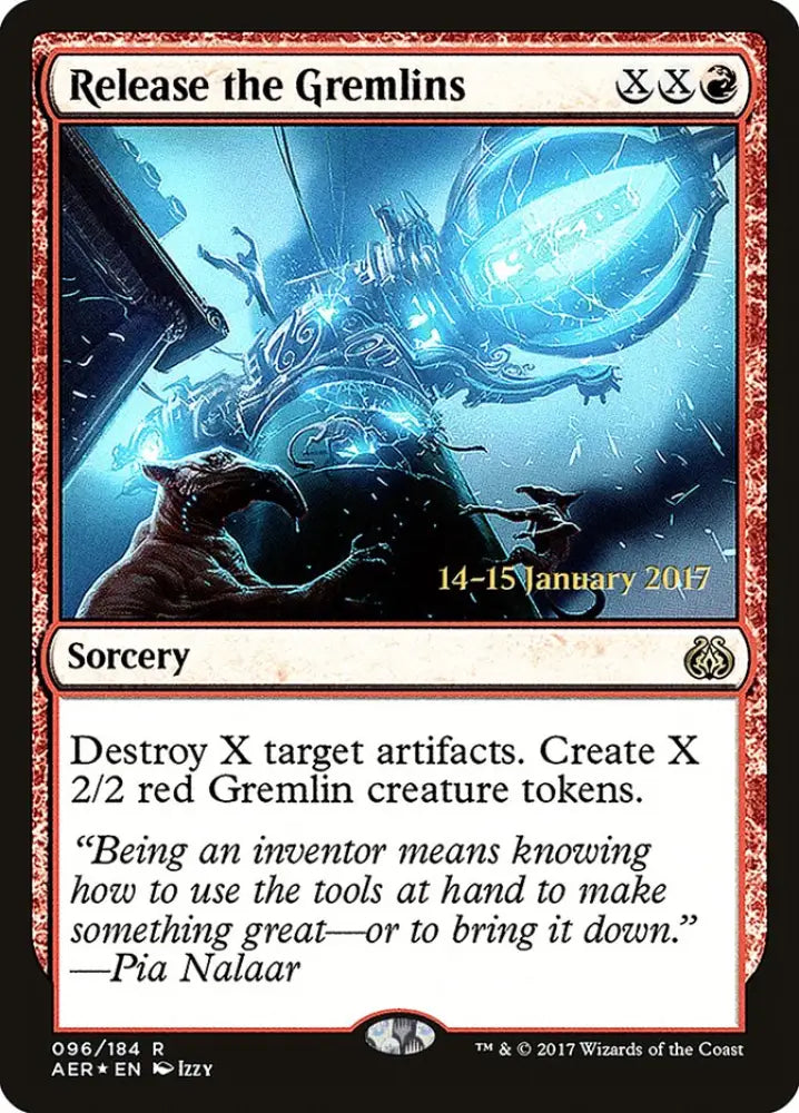 Release the Gremlins [Aether Revolt Prerelease Promos] - MTG Single