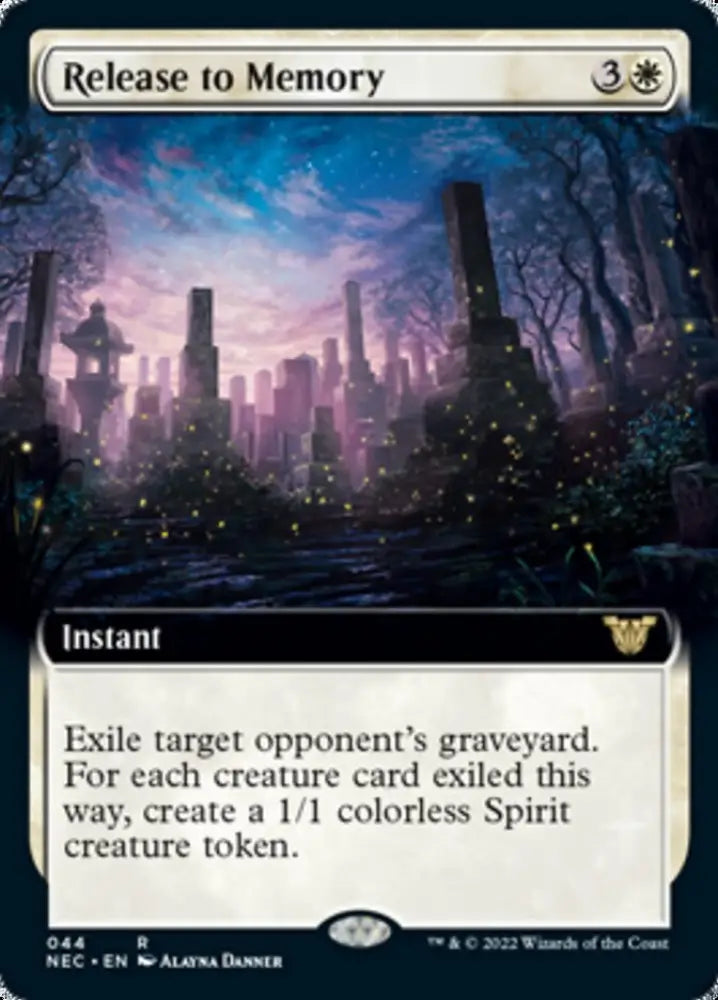 Release to Memory (Extended Art) [Kamigawa: Neon Dynasty Commander] - MTG Single