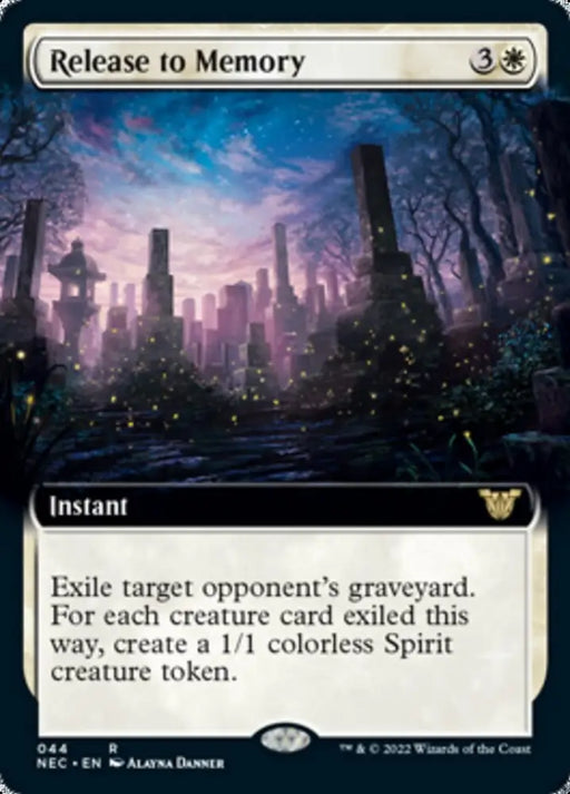 Release to Memory (Extended Art) [Kamigawa: Neon Dynasty Commander] - MTG Single