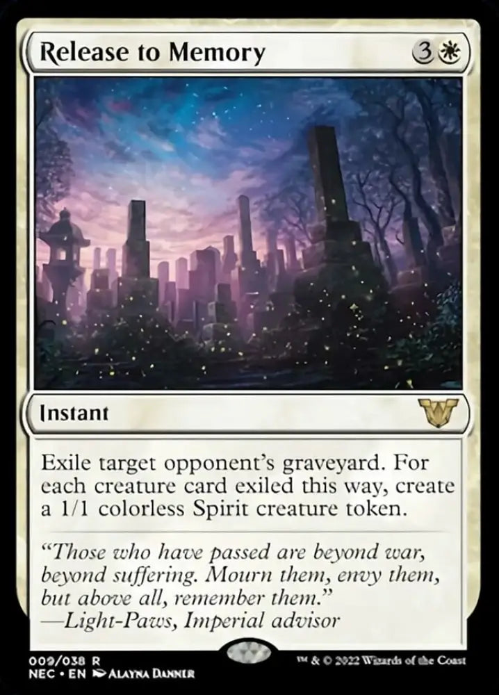 Release to Memory [Kamigawa: Neon Dynasty Commander] - MTG Single