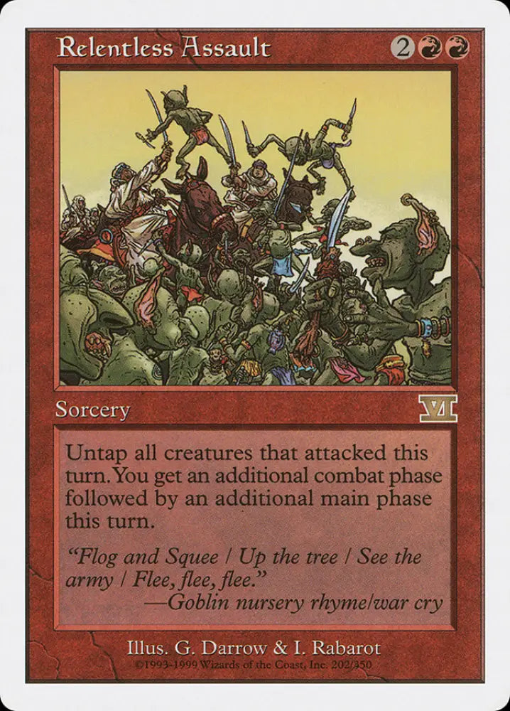 Relentless Assault [Classic Sixth Edition] - MTG Single
