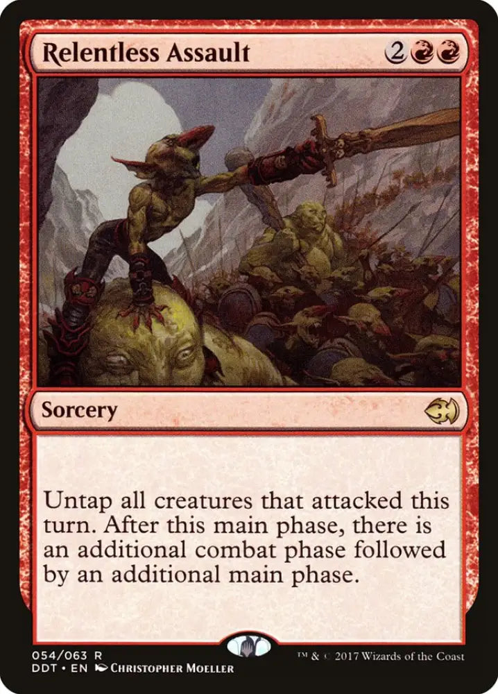 Relentless Assault [Duel Decks: Merfolk vs. Goblins] - MTG Single