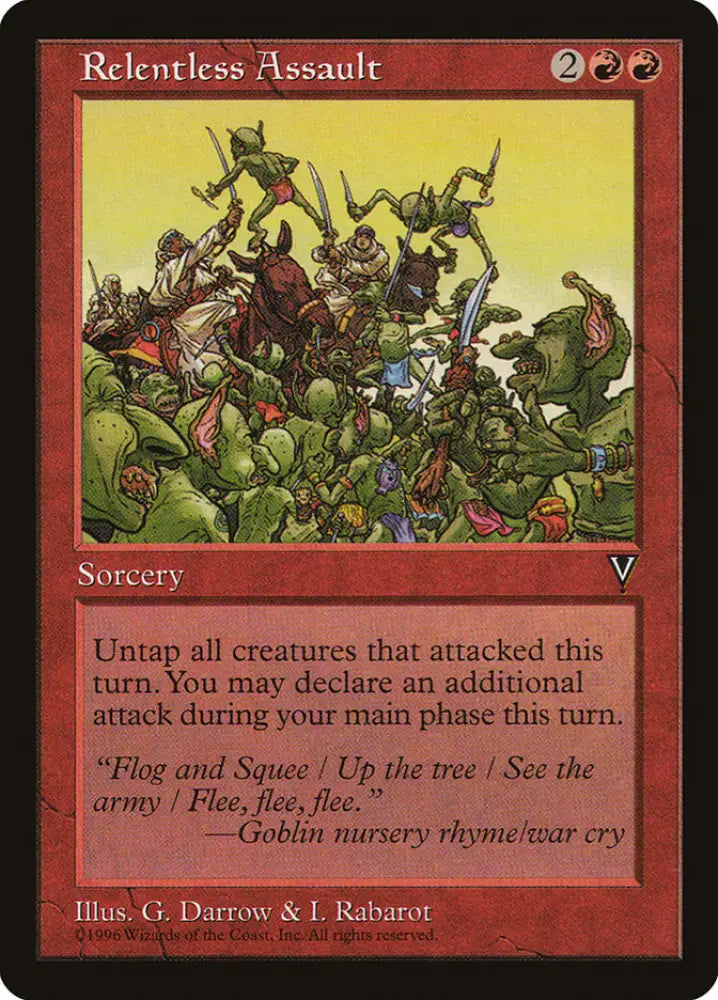Relentless Assault [Visions] - MTG Single