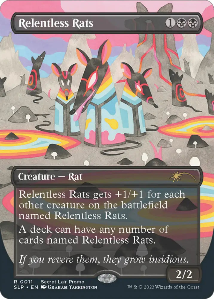 Relentless Rats (0011) [Secret Lair Showdown] - MTG Single