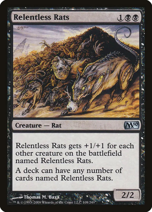 Relentless Rats [Magic 2010] - MTG Single