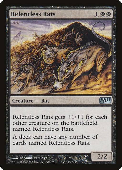 Relentless Rats [Magic 2011] - MTG Single