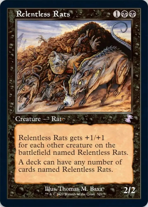 Relentless Rats (Timeshifted) [Time Spiral Remastered] - MTG Single