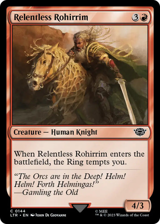 Relentless Rohirrim [The Lord of the Rings: Tales of Middle-Earth] - MTG Single