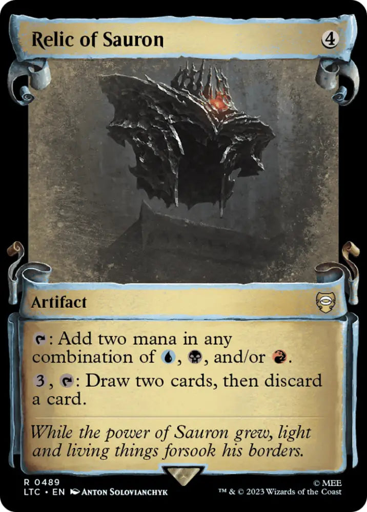 Relic of Sauron [The Lord of the Rings: Tales of Middle-Earth Commander Showcase Scrolls] - MTG Single