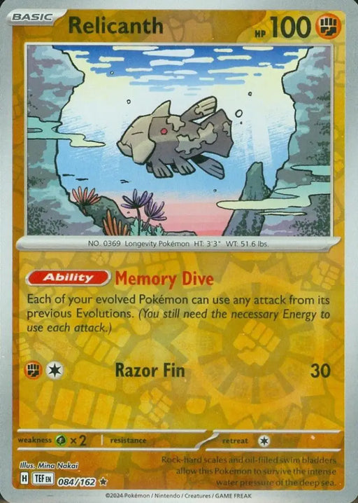 Relicanth (084/162) [Scarlet & Violet: Temporal Forces] - Pokemon Single