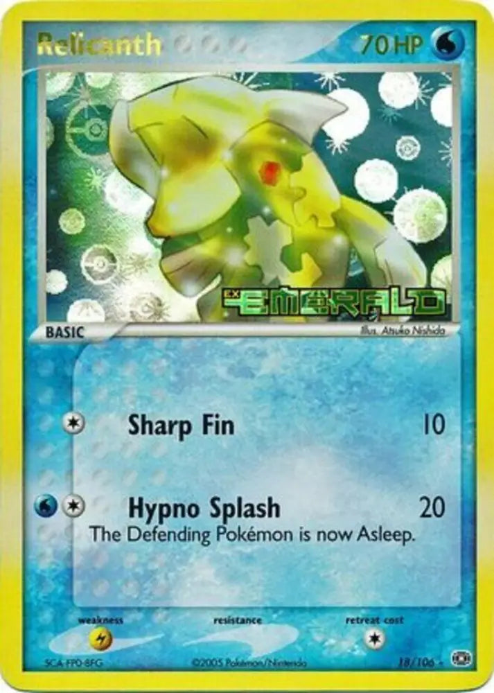 Relicanth (18/106) (Stamped) [EX: Emerald] - Pokemon Single