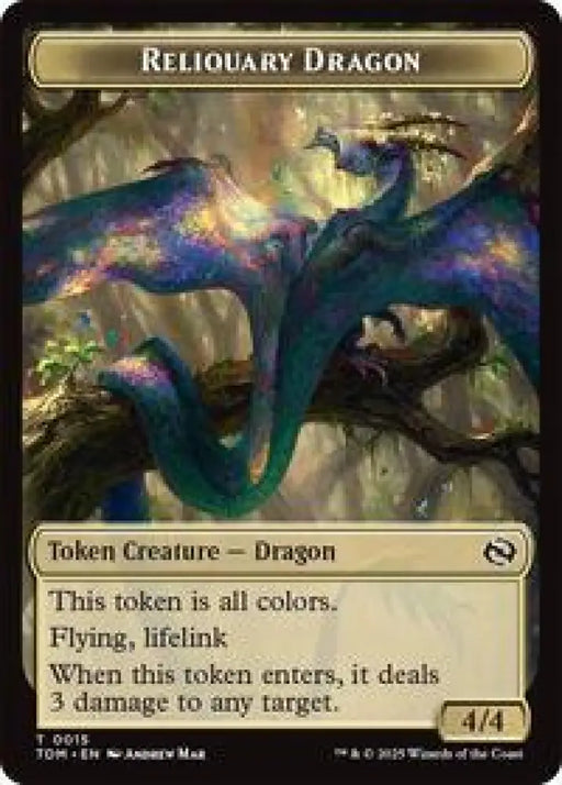 Reliquary Dragon // Dragon (0011) Double-Sided Token (15 // 11) [Tarkir: Dragonstorm]