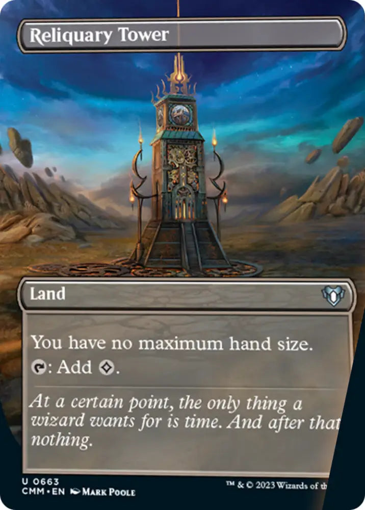Reliquary Tower (Borderless Alternate Art) [Commander Masters] - MTG Single