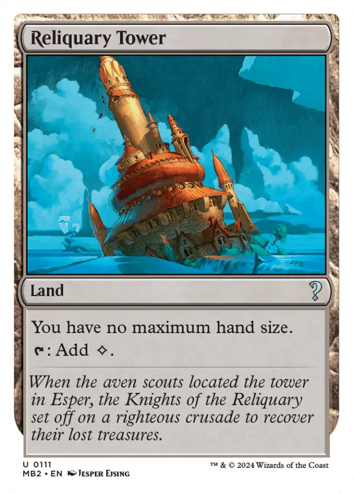 Reliquary Tower (White Border) [Mystery Booster 2] - MTG Single