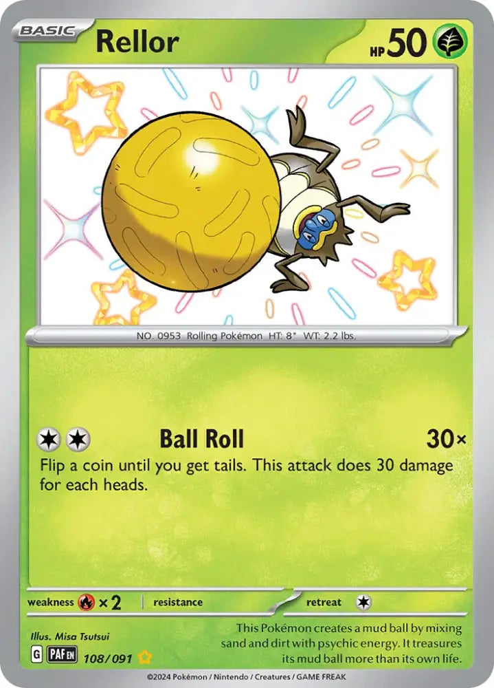 Rellor (108/091) [Scarlet & Violet: Paldean Fates] - Pokemon Single