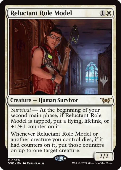 Reluctant Role Model (Promo Pack) [Duskmourn: House of Horror Promos] - MTG Single