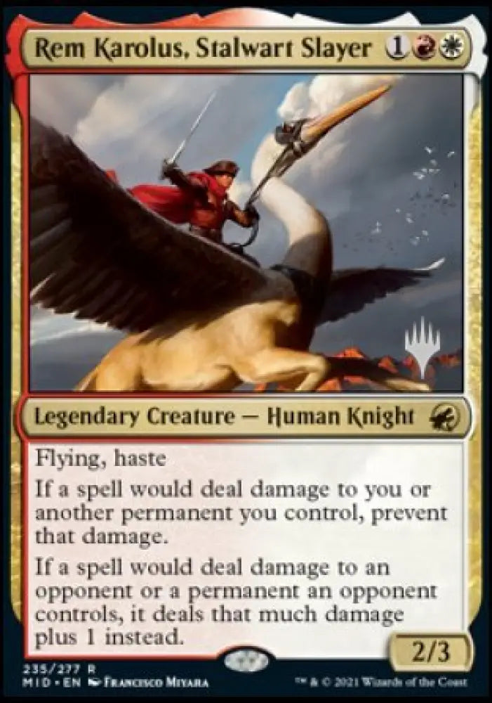 Rem Karolus Stalwart Slayer (Promo Pack) [Innistrad: Midnight Hunt Promos] - MTG Single