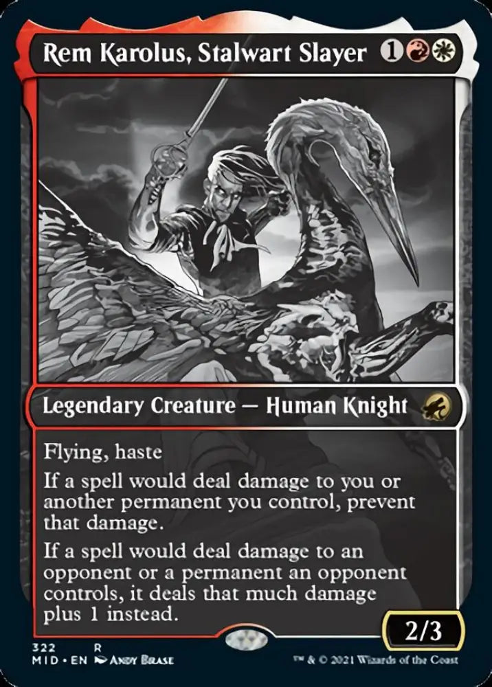 Rem Karolus Stalwart Slayer (Showcase Eternal Night) [Innistrad: Midnight Hunt] - MTG Single