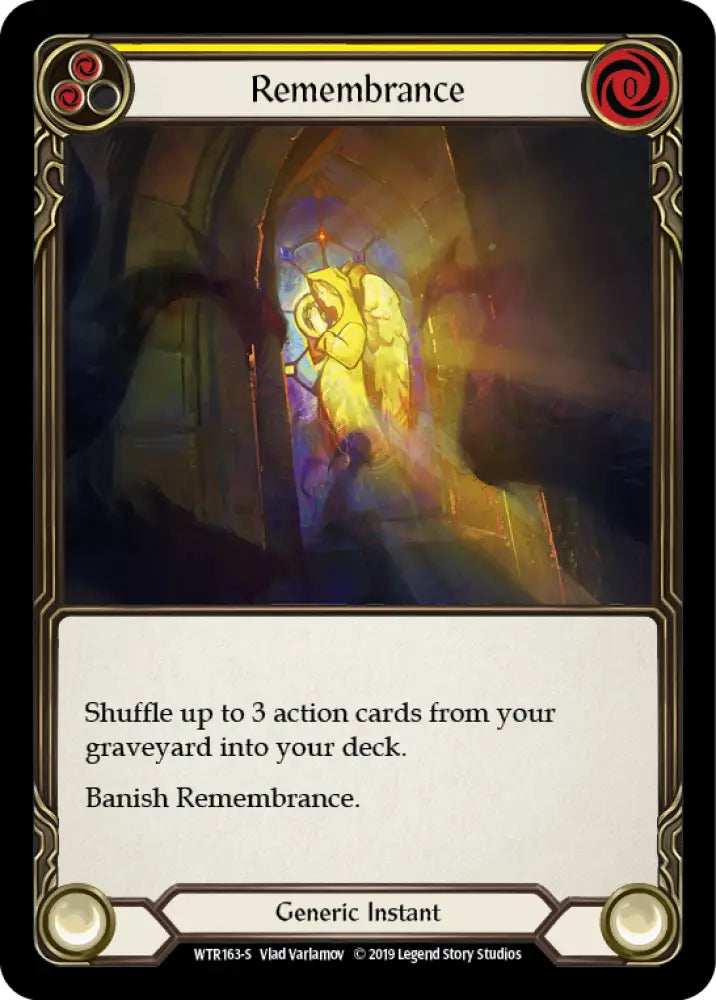 Remembrance [Welcome to Rathe 1st Edition] Alpha Print Rainbow Foil - Flesh And Blood Single