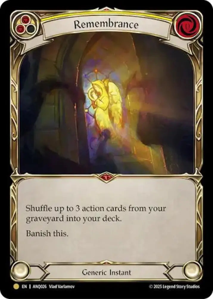 Remembrance (Yellow) (ANQ026) [Compendium of Rathe - Antiquity Pack]