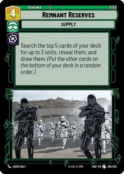 Remnant Reserves (093/262) [Shadows of the Galaxy] - Star Wars: Unlimited Single