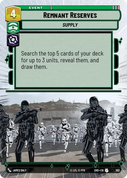 Remnant Reserves (Hyperspace) (362) [Shadows of the Galaxy] - Star Wars: Unlimited Single