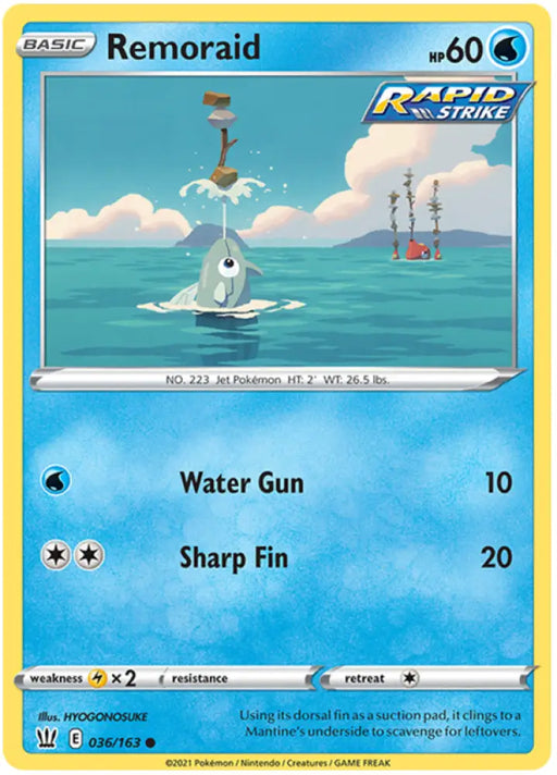 Remoraid (036/163) [Sword & Shield: Battle Styles] - Pokemon Single