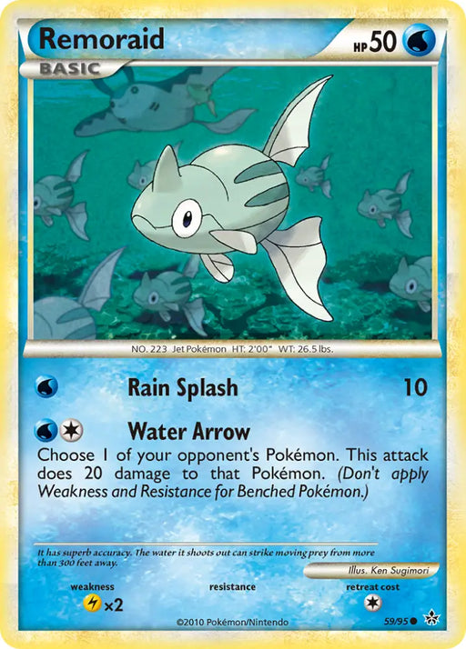 Remoraid (59/95) [HeartGold & SoulSilver: Unleashed] - Pokemon Single