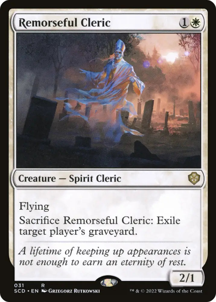 Remorseful Cleric [Starter Commander Decks] - MTG Single