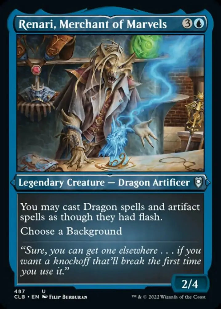 Renari Merchant of Marvels (Foil Etched) [Commander Legends: Battle for Baldur’s Gate] - MTG Single