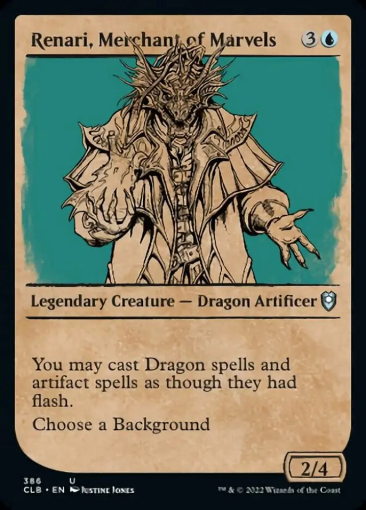 Renari Merchant of Marvels (Showcase) [Commander Legends: Battle for Baldur’s Gate] - MTG Single