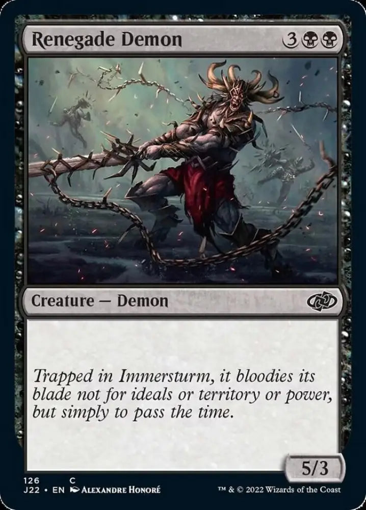 Renegade Demon [Jumpstart 2022] - MTG Single