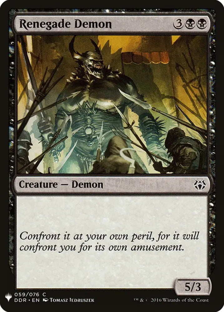 Renegade Demon [Mystery Booster] - MTG Single