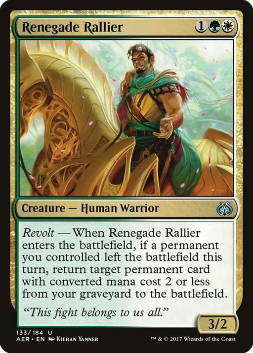 Renegade Rallier [Aether Revolt] - MTG Single