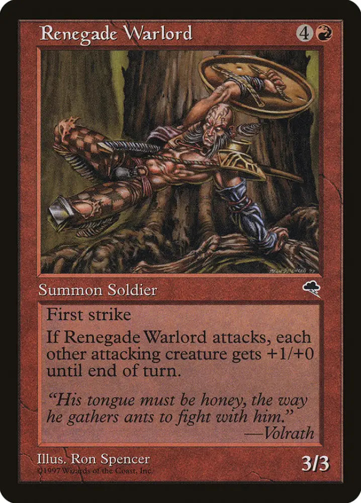Renegade Warlord [Tempest] - MTG Single