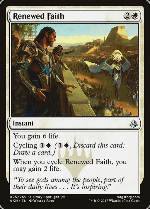 Renewed Faith [Amonkhet] - MTG Single
