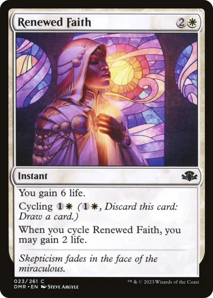 Renewed Faith [Dominaria Remastered] - MTG Single