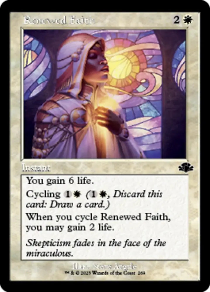Renewed Faith (Retro) [Dominaria Remastered] - MTG Single