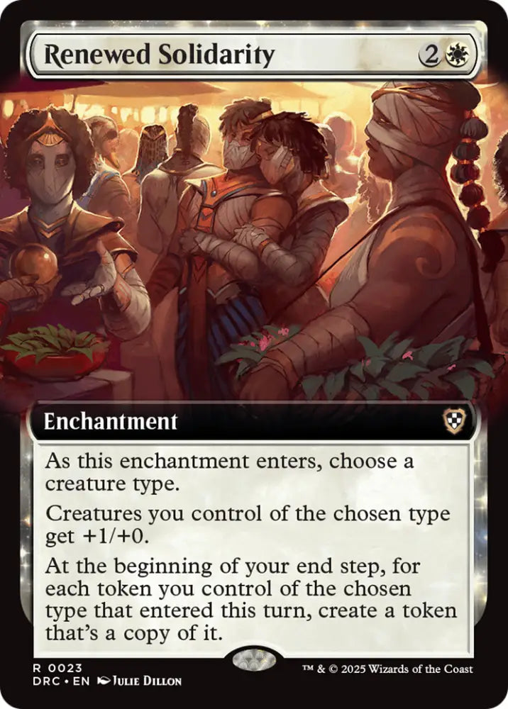 Renewed Solidarity (Extended Art) [Aetherdrift Commander] - MTG Single
