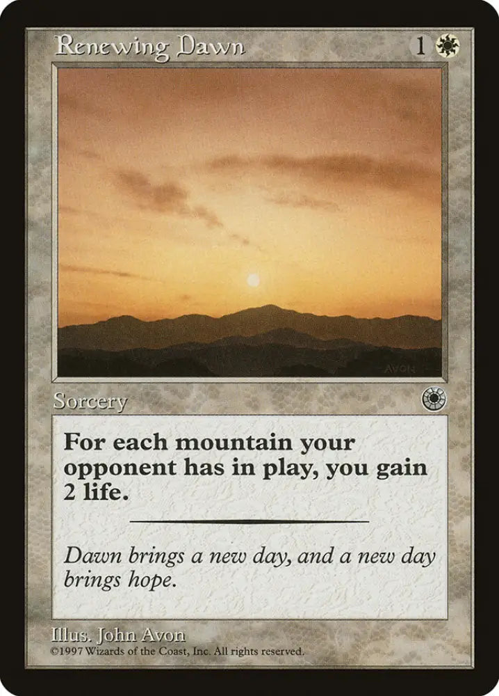 Renewing Dawn [Portal] - MTG Single