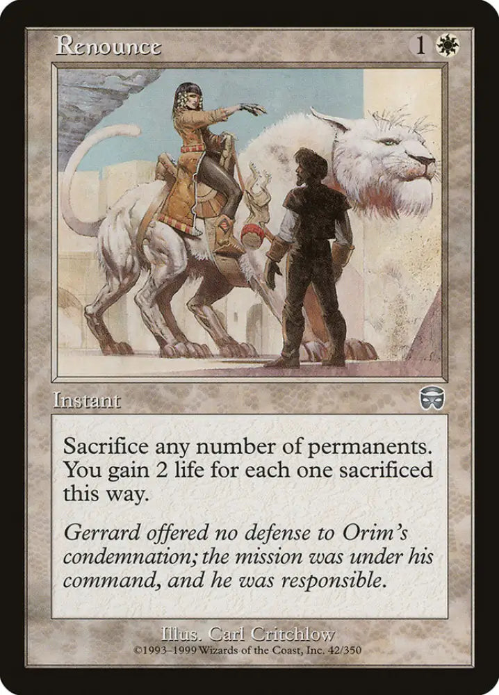 Renounce [Mercadian Masques] - MTG Single