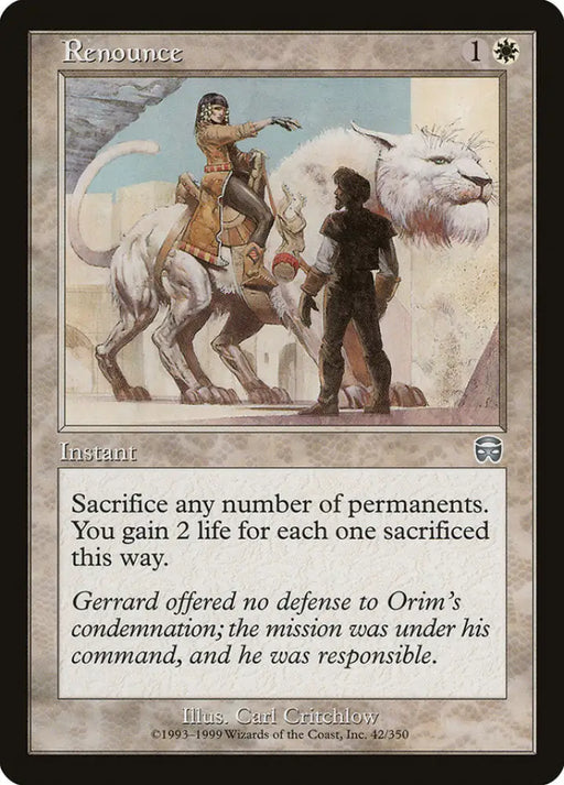 Renounce [Mercadian Masques] - MTG Single
