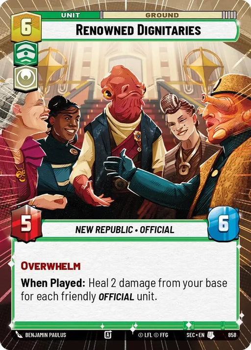 Renowned Dignitaries (Hyperspace Foil) (858) [Secrets of Power]