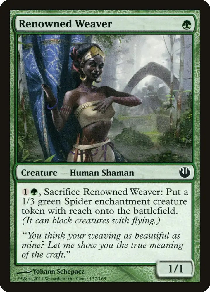 Renowned Weaver [Journey into Nyx] - MTG Single